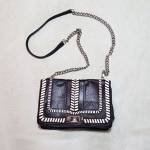 Rebecc Minkoff White and Black Love Crossbody